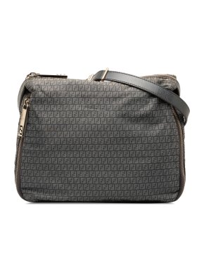 Fendi Grey Zucchino Crossbody Bag
