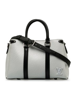 Louis Vuitton White Epi Leather Soufflot BB