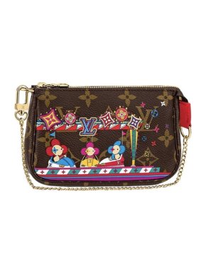 Louis Vuitton Christmas Mini Pochette Accessoires Monogram Bag