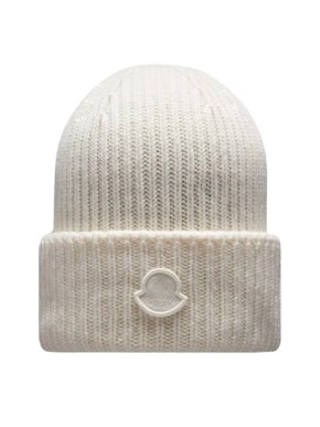 Moncler Collection Cream Wool Beanie