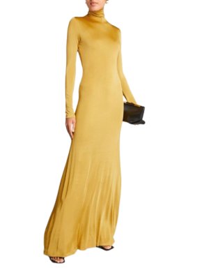 Tove Gold Sacha High Neck Gown