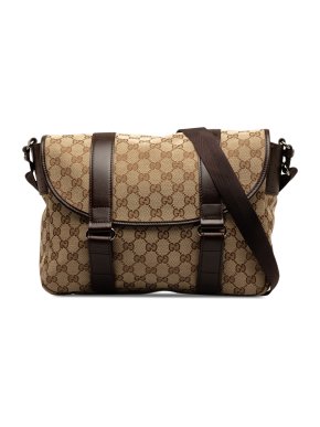 Gucci Brown GG Canvas Messenger Bag