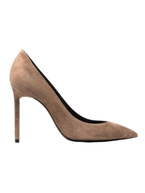 Saint Laurent Beige Suede Anja Pumps