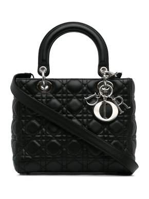 Medium Lambskin Cannage Lady Dior