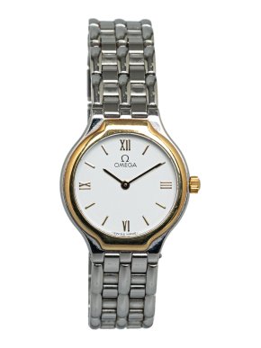 Omega 18k Gold and Stainless Steel Quartz De Ville Watch
