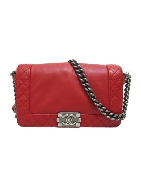 Chanel Medium Calfskin Reverso Boy Flap Bag