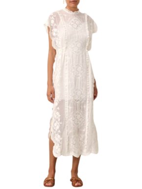 Zimmermann Zimmerman Alight Draw Waist Midi Dress