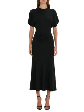 Victoria Beckham Gathered Midi Dress