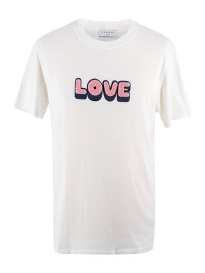 Sandro White "Love" T-shirt