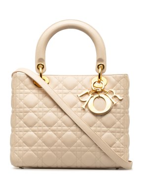 Dior Nude Lambskin Medium  Lady Dior
