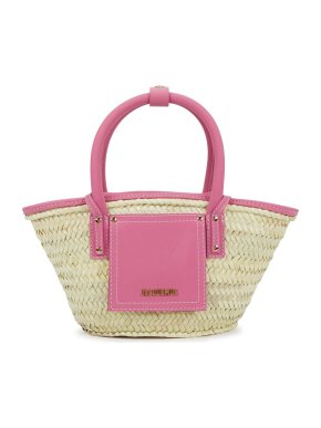 Jacquemus Le Petit Panier Soli Raffia Tote Bag