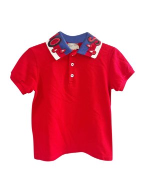 Gucci Red 'Spiritismo' Polo Shirt 4 Years