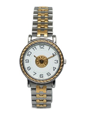 Hermes Quartz Stainless Steel Sellier Watch