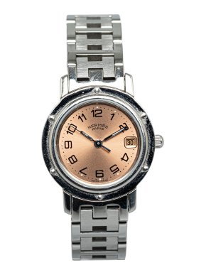 Hermes Quartz Stainless Steel Clipper Watch