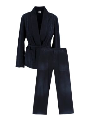 Dior Blue Laced Palto Jacket & Trousers