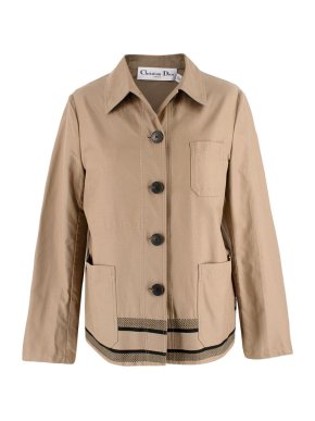 Dior Beige Cotton-blend Caro Jacket