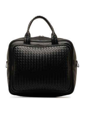 Bottega Veneta Black Intrecciato Handbag