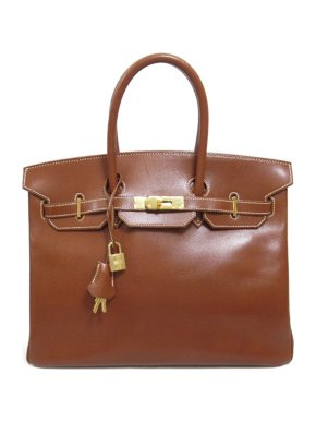 Hermes Birkin 35 in Gold Courchevel Leather with Gold Hardware