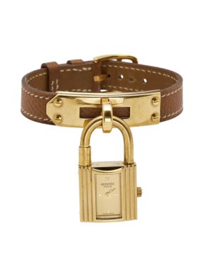 Hermes  Gold Kelly Cadena Watch