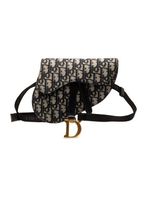 Dior Oblique Canvas Saddle Belt Bag