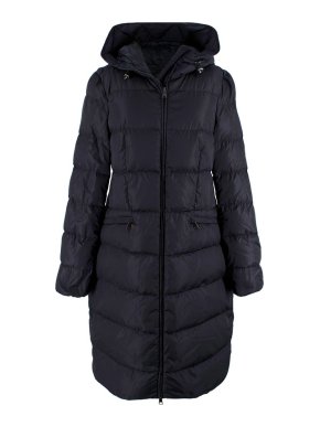 Moncler Navy Avocette Long Down Jacket