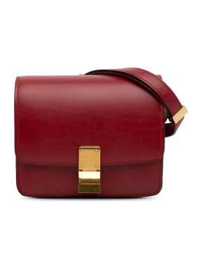 Celine Red Small Classic Box Bag