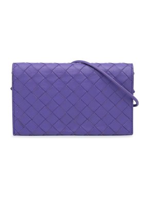 Bottega Veneta Intrecciato Wallet On Strap Bag