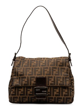 Fendi Brown Zucca Mamma Forever Shoulder Bag