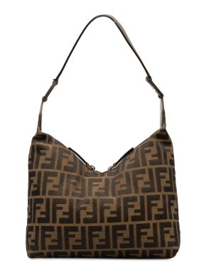 Fendi Brown Zucca Shoulder Bag