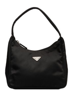 Prada Black Tessuto Hobo Bag