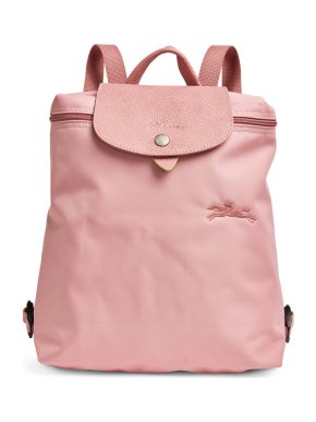 Longchamp Small Le Pliage Pink Backpack