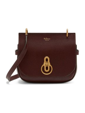 Mulberry Chocolate Brown Leather Amberley Cross-Body Bag