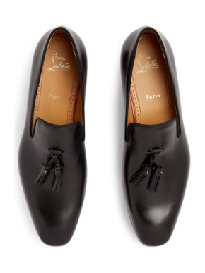 Christian Louboutin  Dandelion Tassel Leather Loafers