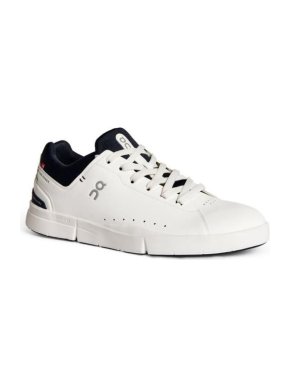 On Running White and Navy The Roger Advantage Trainers