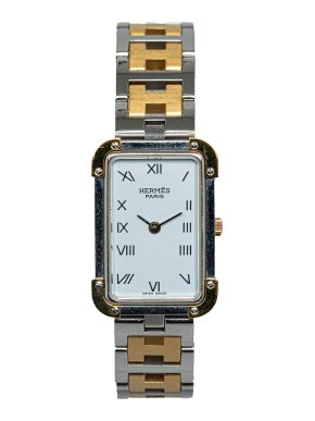 Hermes Quartz Stainless Steel Croisiere Watch