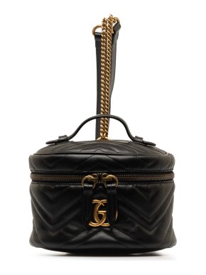 Gucci Black GG Marmont Round Backpack