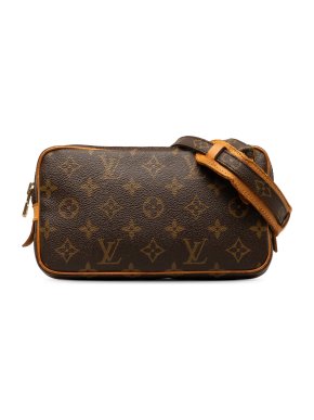 Louis Vuitton Brown Monogram Pochette Marly Bandouliere Crossbody Bag