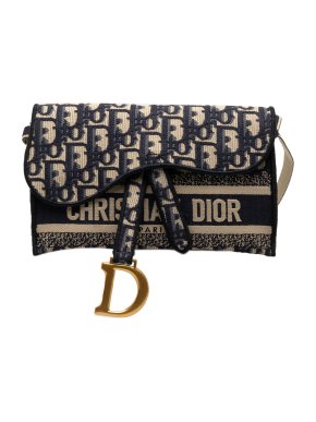 Dior Oblique Saddle Slim Belt Pouch