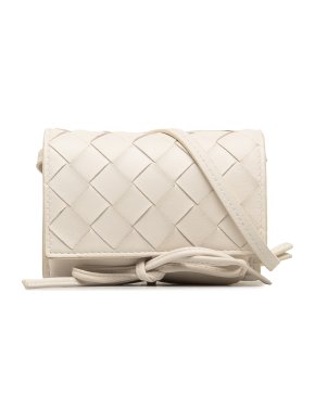 Bottega Mini Intrecciato Knot Crossbody Bag