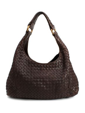 Bottega Veneta Brown Intrecciato Leather Hobo Bag