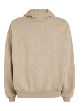 Fear of God Essentials Taupe Logo Hoodie