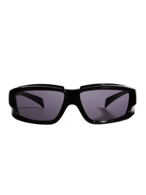 Rick Owens Black Temple Sunglasses