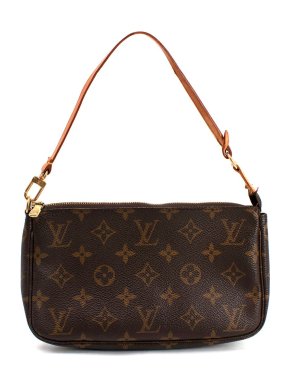 Louis Vuitton Brown Monogram Canvas Pochette Mini Shoulder Bag
