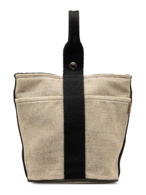 Hermes Toile Saxo MM Top Handle