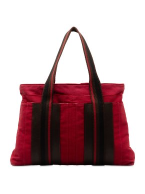 Hermes Red Sac Troca Horizontal MM Tote Bag