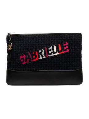 Chanel Tweed Gabrielle Clutch Bag