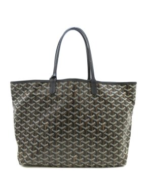 Goyard Black Goyardine Saint Louis PM Tote Bag