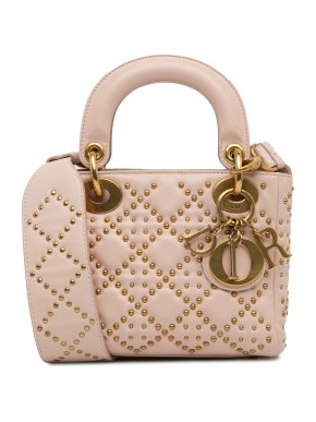 Dior Pink Embellished Mini Lady Dior