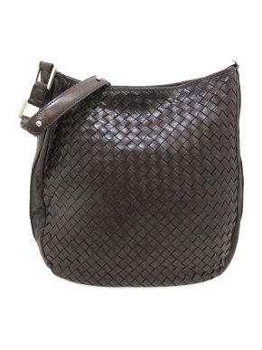 Bottega Veneta Brown Intrecciato Shoulder Bag