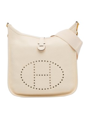 Hermes Evelyne III 29 in Nata Clemence Leather with Gold Hardware